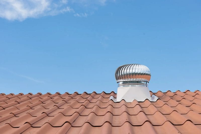 Tile Roof with ventilation